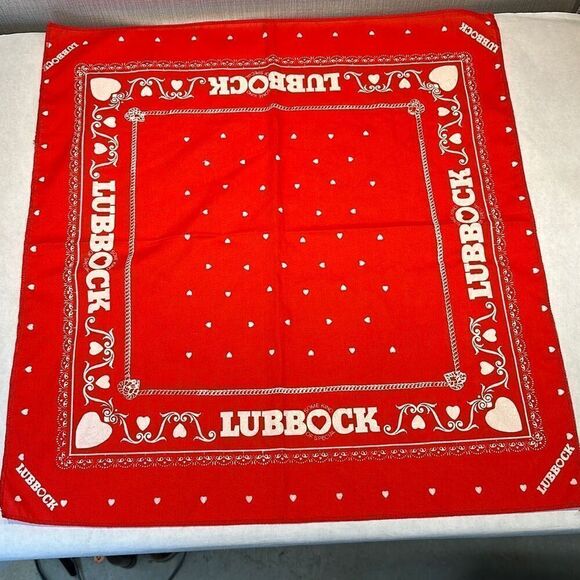 Lubbock Handkerchief Bandana Red Some Kind of Special - Picture 1 of 4